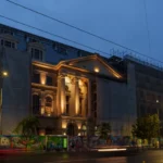 Stadiul lucrărilor la Palatul Universității. Tronsonul Facultății de Istorie ar urma să fie finalizat până la sfârșitul anului. Foto: unibuc.ro