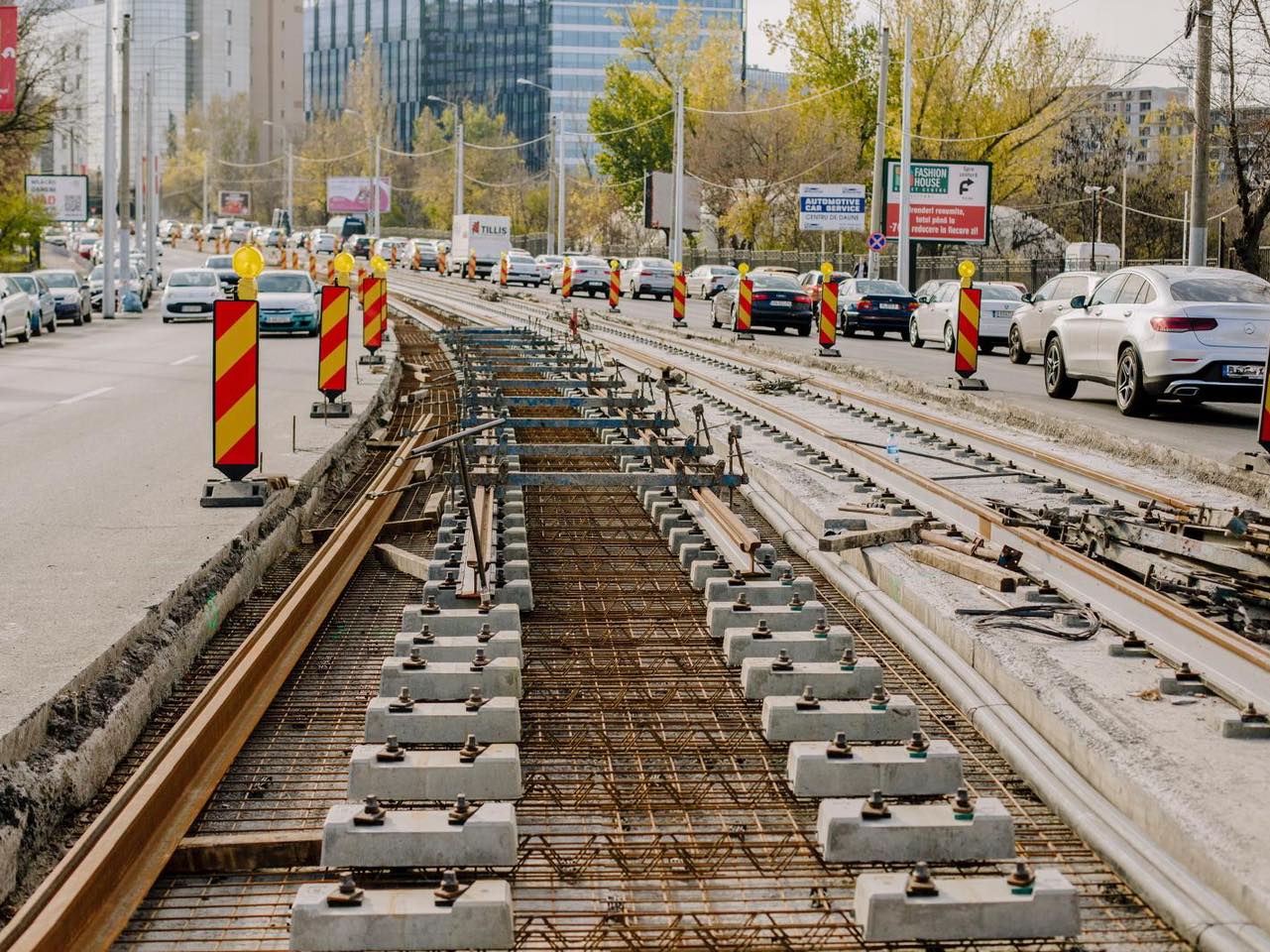 Modernizarea liniei 40 de tramvai a început. Contractul, în valoare de peste 140 milioane de euro
