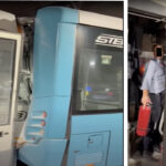 tamponare între un tramvai și un autobuz