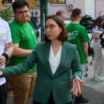 Ana Ciceală, propulsată de tineri, la 7,1% în cursa pentru Primăria Capitalei. FOTO: Inquam Photos / Codrin Unici