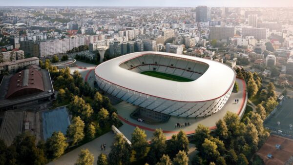 Viitorul stadion Dinamo se va numi „Arena Mircea Lucescu”. Stadionul este în renovare de la începutul lunii ianuarie, 2026. Foto: FB/ CNI