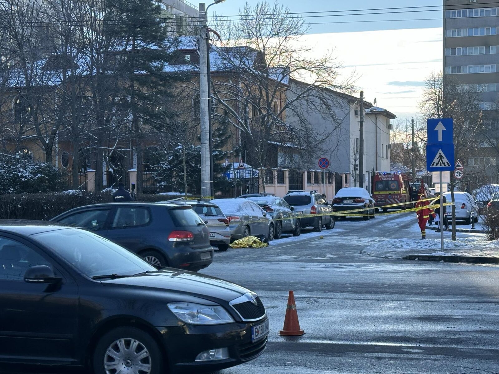 Accident soldat cu decesul unui pieton, pe Bulevardul Bucureștii Noi. Foto: FB/ Info Trafic Bucuresti si Ilfov