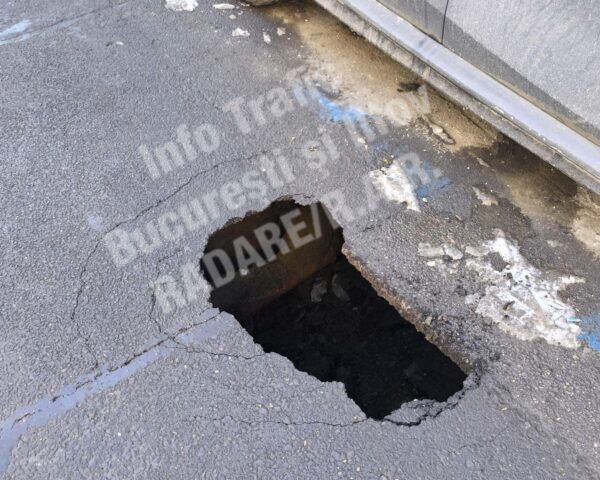 S-a surpat carosabilul pe Strada Făinari din Obor. Trafic restricționat temporar