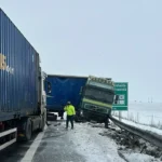 tiruri au blocat Autostrada