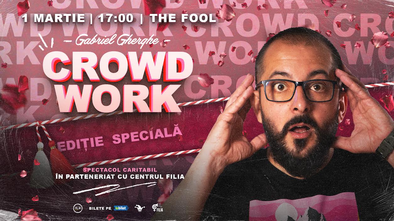 Lupta împotriva violenței asupra femeilor, prin stand-up. Show de crowd work, organizat cu Centrul FILIA. FOTO: Comunicat de Presa