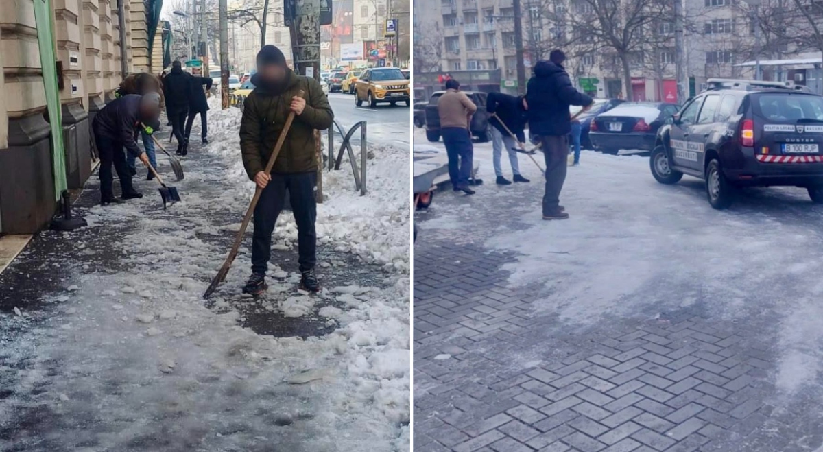 Amenzi de 44.000 de lei pentru necurățarea trotuarelor