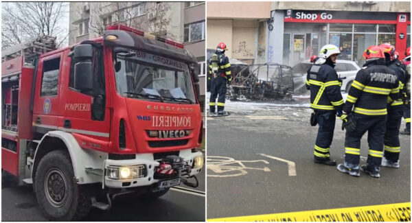 Incendiu puternic în Sectorul 6