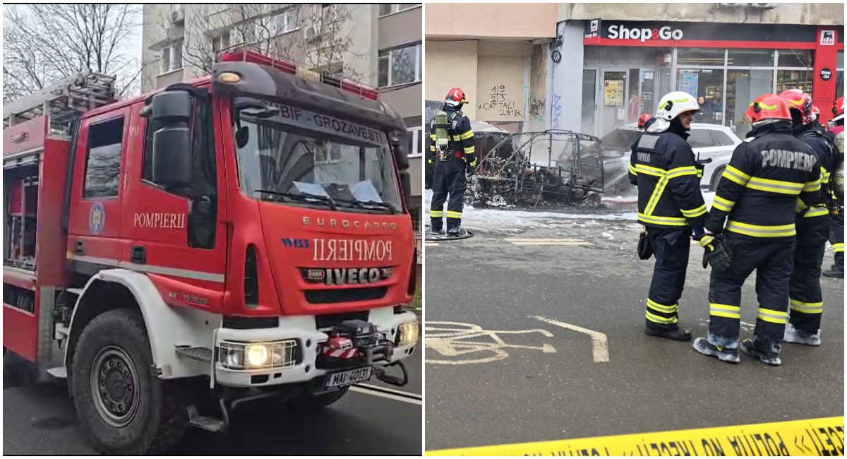 Incendiu puternic în Sectorul 6