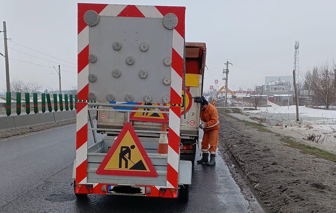 Restricții de circulație pe DN1, în zona viitoarei stații de metrou Paris. CNAIR: se trasează marcaje rutiere