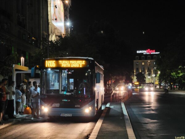 Linia N106 va fi deviată începând de mâine seară pentru montarea grinzilor de la pasajul din Apărătorii Patriei | FOTO: Arhiva