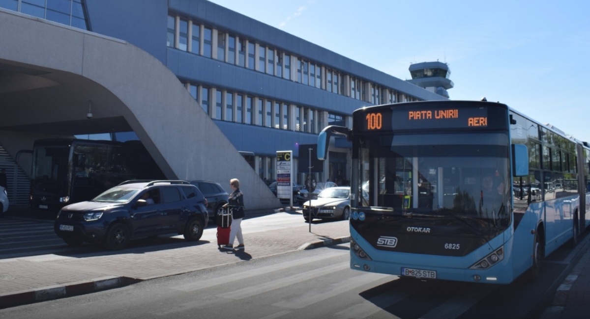 Autobuzele 100 și 442 Aeroport Henri Coandă