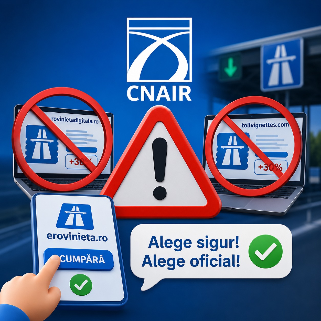 Încă două portaluri neautorizate de CNAIR, pentru vânzarea rovinietei. Prețuri cu 30% mai mari. FOTO: CNAIR