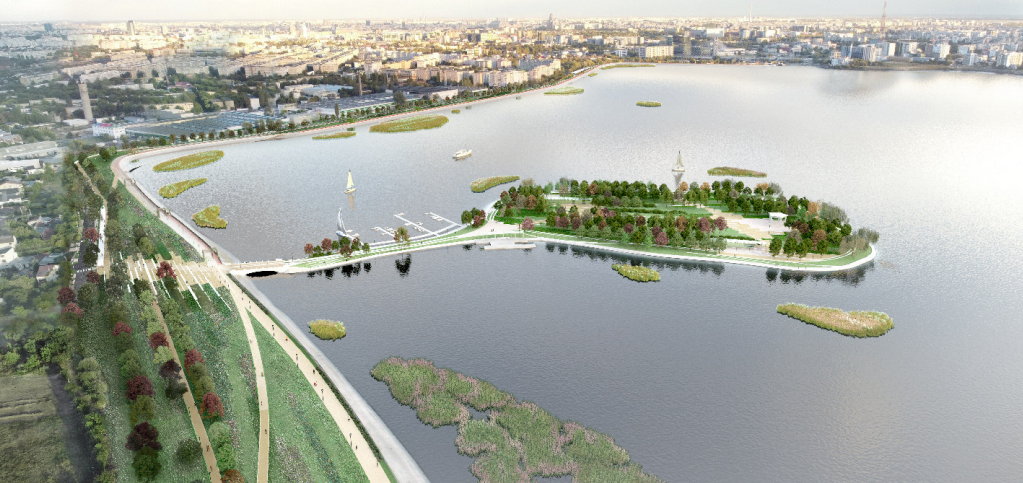 Se deschide Insula Lacul Morii, din Sectorul 6. De la teren viran la o „bijuterie urbană”, de peste 11 milioane de euro. FOTO: FB/ PS6