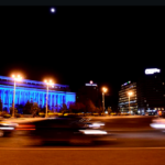 De Ziua Europei, Palatul Victoria va fi iluminat în culorile Uniunii Europene. FOTO: Mediafax