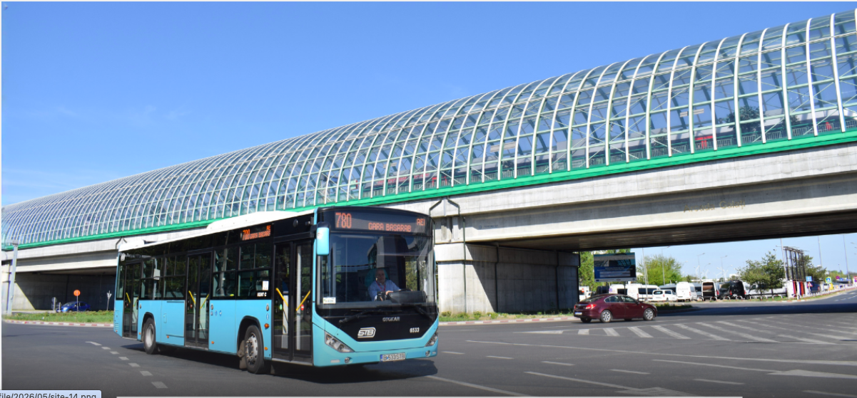 Linia 780, repusă în funcțiune pe traseul Gara Basarab/ Gara de Nord - Aeroportul Internațional „Henri Coandă”. FOTO: TPBI