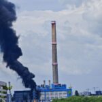 Al doilea incendiu la CET Vest, în decurs de o lună. Pompierii intervin cu opt autospeciale de stingere