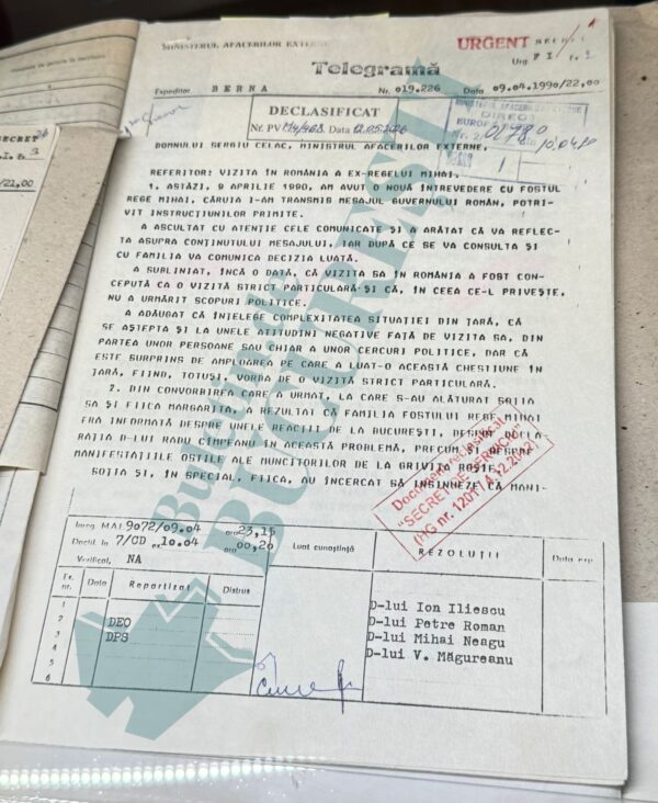 Documentele secrete ale MAE