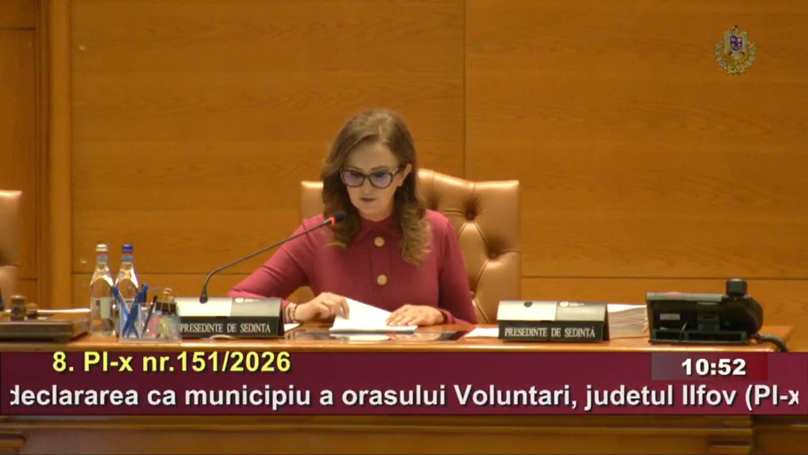 Declararea Voluntariului drept municipiu, amânată pentru a doua oară în Camera Deputaților. Explicația președintei de ședință