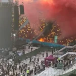 Incendiu la Arena Națională, la concertul lui Max Korzh. FOTO: Golazo.ro