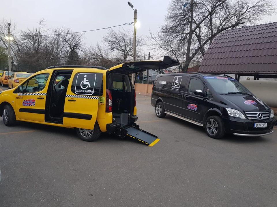 serviciu de taxi adaptat persoanelor cu dizabilități