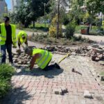 Primăria Generală repară aleile din fața Sălii Palatului cu firma anchetată în dosarul extinderii Cimitirului Militar Ghencea
