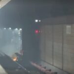 Fum la stația de metrou Piața Iancului