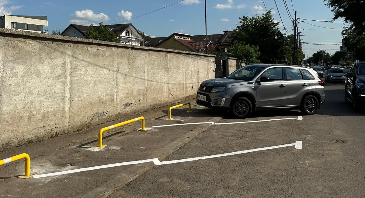 Primăria Popești-Leordeni trotuare locuri de parcare