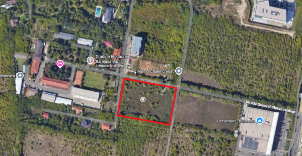 Primăria Sectorului 1 vrea să cumpere un teren de la milionarul Vladimir Cohn, pentru o nouă unitate de învățământ în cartierul Băneasa. Foto: Google Maps
