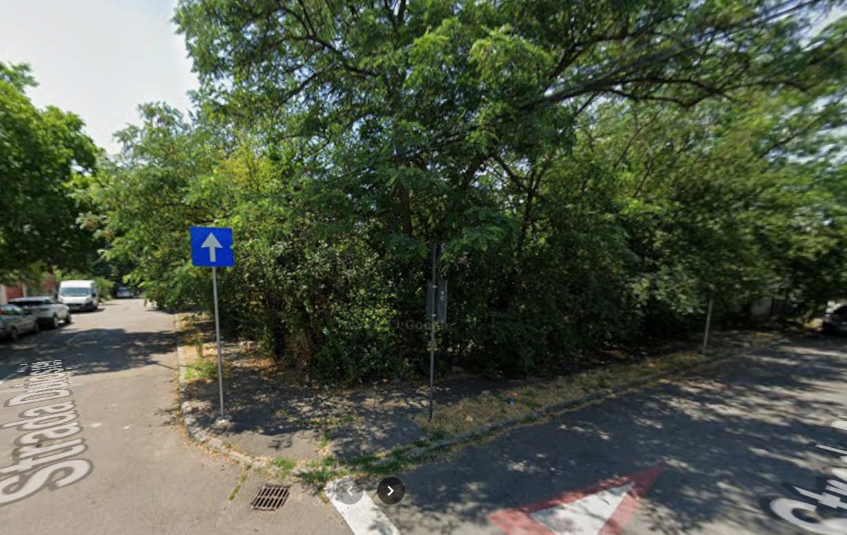 Teren propus spre achiziție, pentru un loc de joacă în Bucureștii Noi. Foto: Google Maps