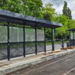 Stadiul lucrărilor la linia de tramvai de pe Expoziției. Au fost finisate refugiile ce vor fi folosite în tot Bucureștiul