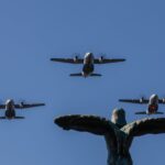 Monumentul Eroilor Aerului din Piața Aviatorilor, survolat de aeronave militare duminică, de „Ziua Aviației Române”