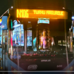 Autobuzele liniei N106 circulă pe un traseu modificat trei nopți la rând. Sunt lucrări noi la Pasajul Apărătorii Patriei. FOTO: TPBI