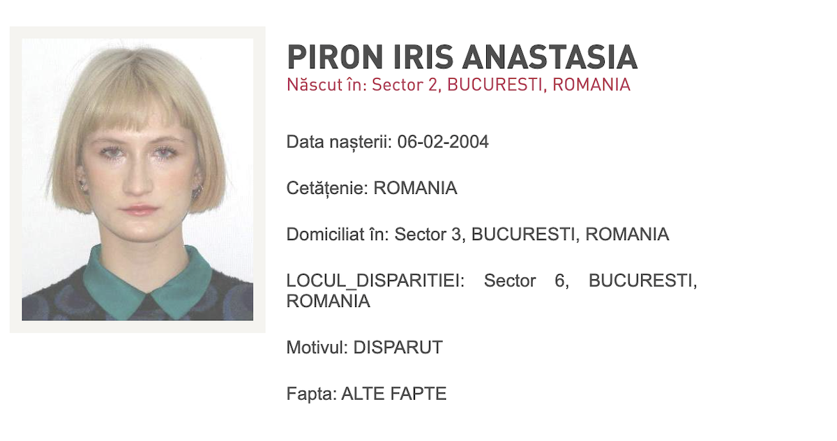 tânără de 22 de ani