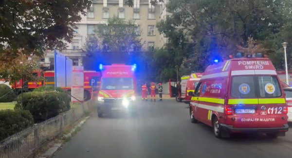 Incendiu la Institutul Clinic Fundeni. Foto: Captură de ecran