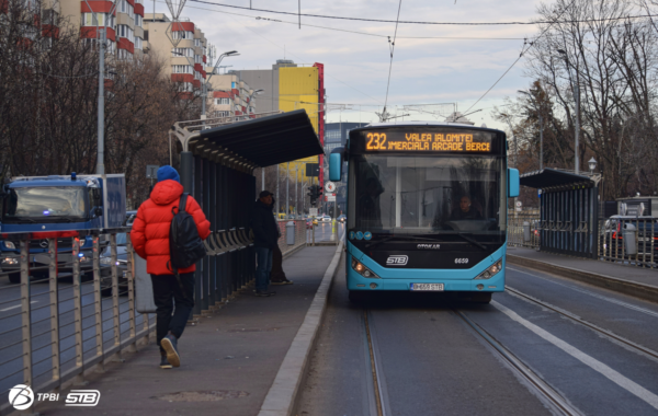 Cinci mijloace de transport in comun circula pe linia de tramvai, din 18 ianuarie. FOTO: TPBI