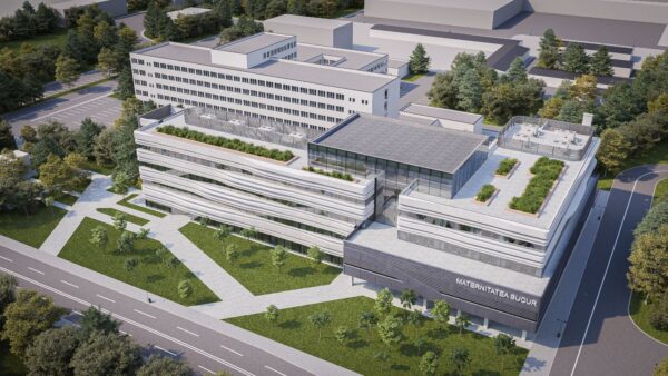 Maternitate nouă în curtea Spitalului Sfântul Ioan, din Capitală. Proiectul costă aproape 100 milioane de euro. FOTO: Arhiva