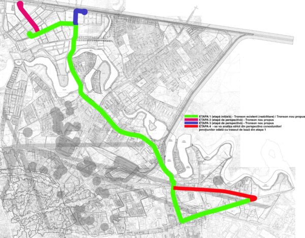 PROIECT | Capete noi de tramvai în Pipera. PS2 anunță o buclă în spatele DRPCIV și una la bariera Petricani