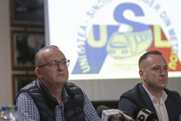 Sindicaliştii de la metrou anunţă pichet la Ministerul de Finanţe. FOTO: INQUAM / Mălina Norocea