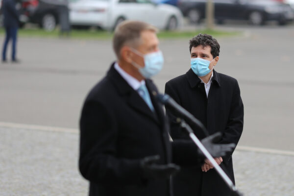 Nicuşor Dan şi Klaus Iohannis în 2020. FOTO: INQUAM / Sabin Cîrstoveanu