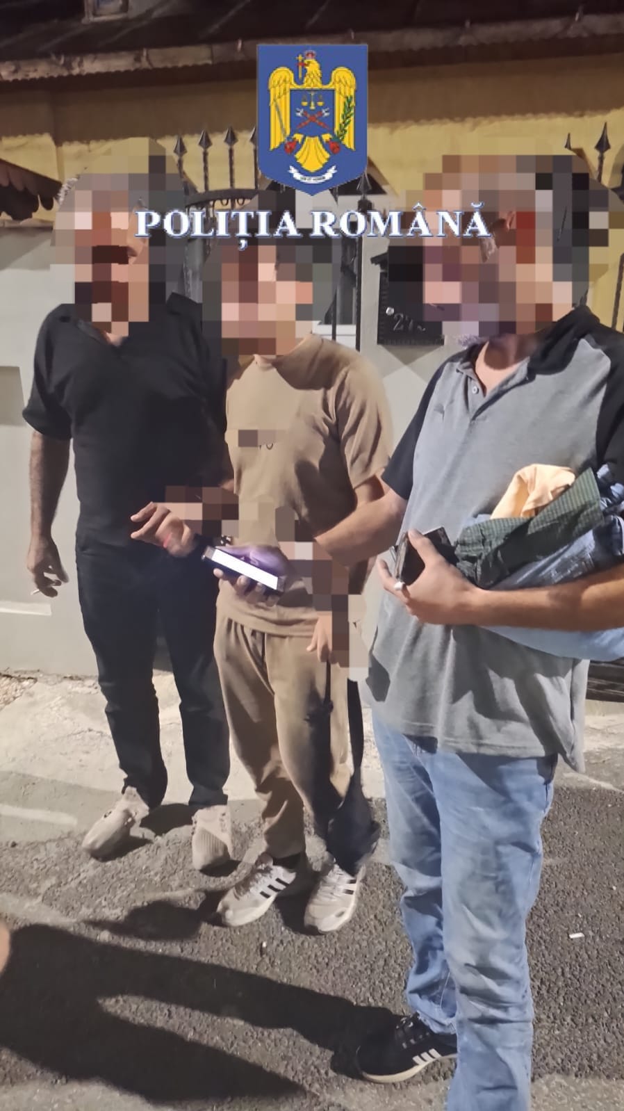 Migranţi ilegali prinşi pe DN6, în Cornetu.