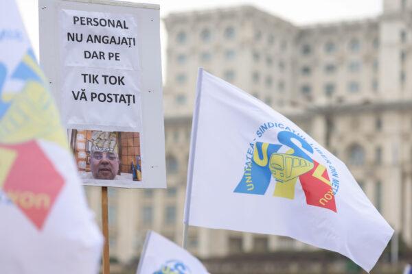 Pichet al angajaţilor Metrorex. FOTO: INQUAM / Sabin Cîrstoveanu