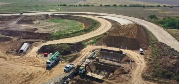 A0 Nord | Breteaua de acces E85-Autostrada Muzeu, pregătită de chinezi pentru asfaltare