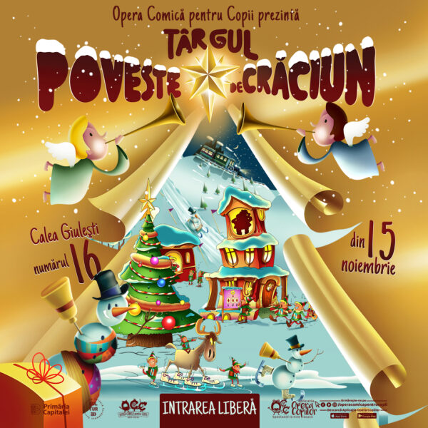 Primul târg de iarnă se deschide la Opera Comică pentru Copii. FOTO: OCC