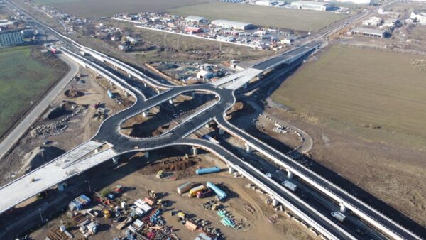 Circulația rutieră pe Pasajul Oltenița, dinspre Glina spre București, se închide la noapte. FOTO: CNAIR