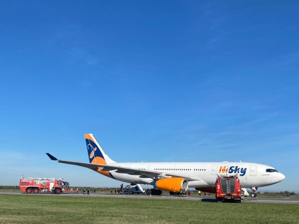 Simulare de accident aviatic. FOTO: Aeroporturi Bucureşti