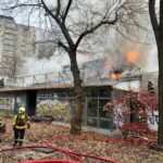 Incendiu la „Mărul de Aur”. Sursa: ISU B-IF