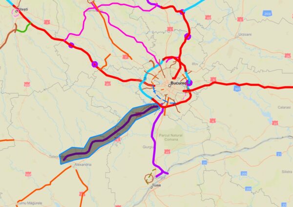 Autostrada București-Alexandria, la nivelul discuțiilor despre mediu. Proiectul, vechi de 20 de ani, trebuie să se conecteze la Drum Radial 10 Măgurele Expres și A0