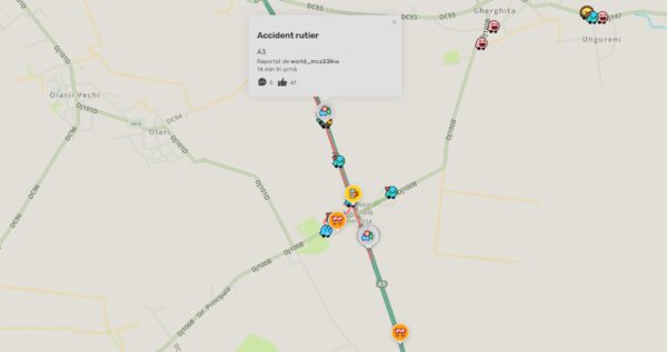 Accident în lanț pe A3 București-Ploiești, sensul către Capitală.