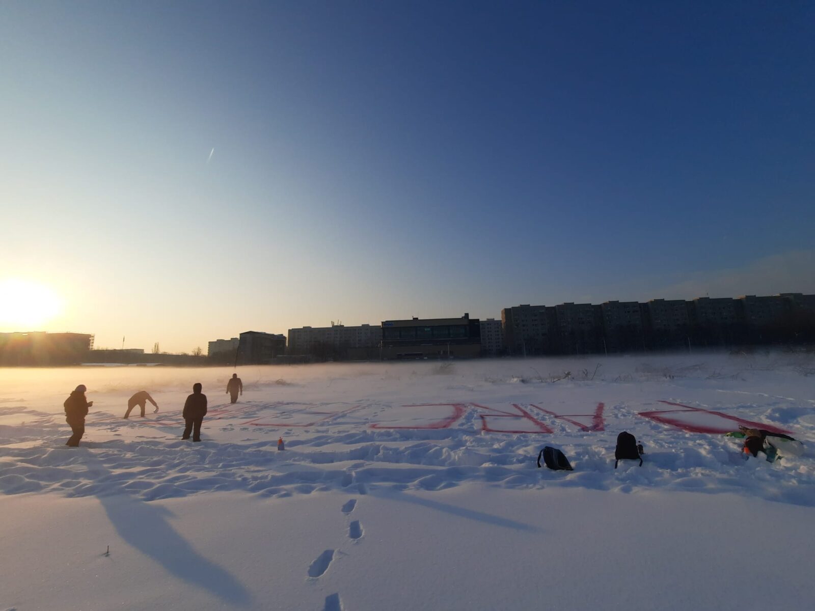 Prima acțiune a grupului de „gherilă” care luptă pentru IOR. Protest „însângerat” pentru „parcul furat”