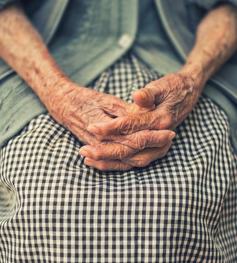 person's hand in shallow focus